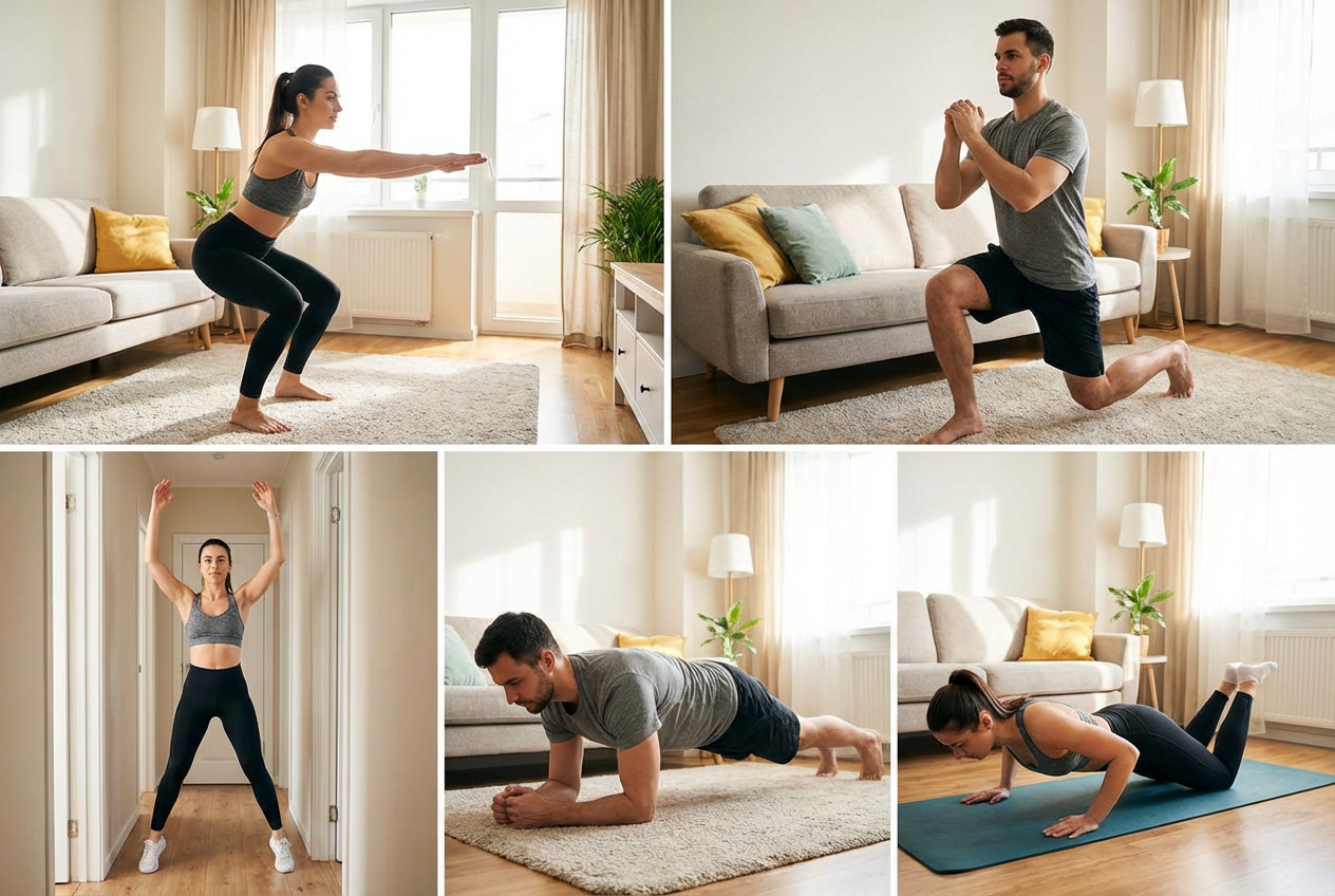 Image illustrant l&amp;#039;article : Top 5 des exercices pour reprendre le sport à la maison