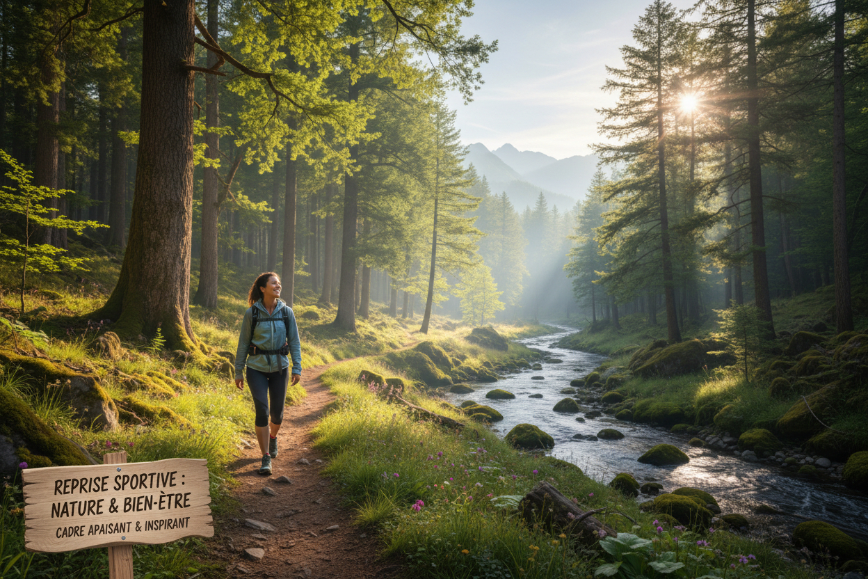 Image illustrant l&amp;#039;article :  Reprise sportive : pourquoi marcher dans la nature est idéal ?