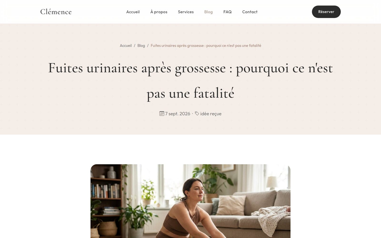 Article de blog publie automatiquement sur le site de Clemence